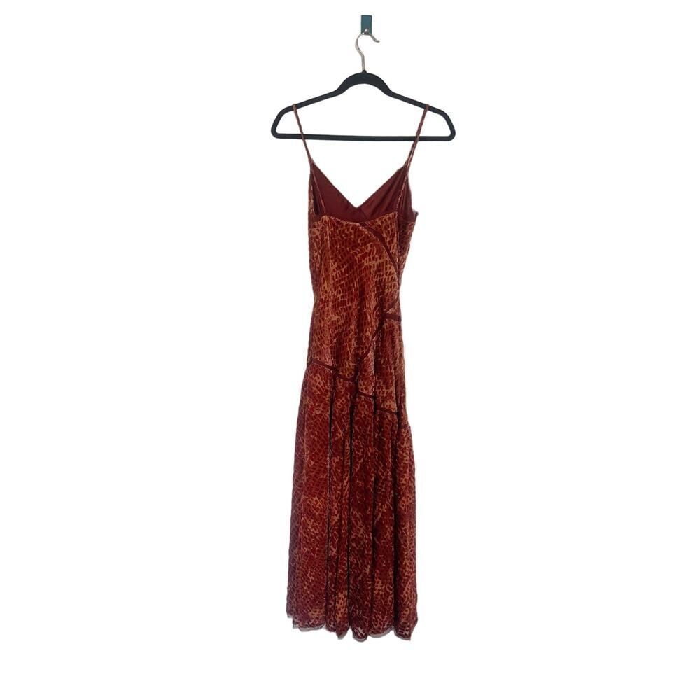 Ulla Johnson Elodie Brown Velvet Midi Dress US2 - Picture 8 of 11